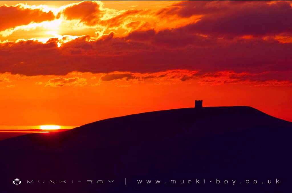 Rivington Pike just before sunset