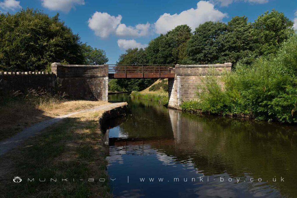 Bridge 85 or Simpson's Fold Bridge on the Leeds and Liverpool Canal at Higher Wheelton